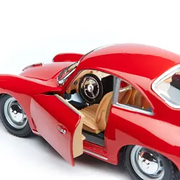Автомодель - PORSCHE 356B (1961) (асорті слонова кістка, червоний, 1:24) - мініатюра 8