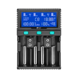 Зарядний пристрій для акумуляторів PowerPlant PP-A4 (Ni-MH,Cd,Li-ion,LiFePO4 / input AC 100V-240V DC 12V) (AA620173)