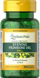 Олія вечірньої примули Puritan's Pride Evening Primrose Oil 500 мг 100 гел капс