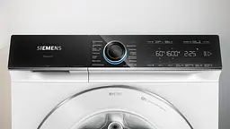 Пральна машина Siemens фронтальна 10 кг 1600 A+++ 60 см дисплей Home Connect I-Dos білий - мініатюра 2