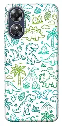 TPU чохол Demsky Dino pattern для Oppo A17