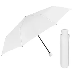 Парасолька Perletti Ombrelli складана механічна біла (96005-04) - мініатюра 2