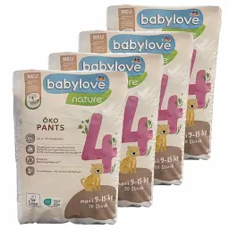 Підгузки-трусики Babylove Nature 4 (9-15 кг), 80 шт