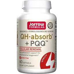 Вітаміни та мінерали Jarrow Formulas Ubiquinol QH-Absorb + PQQ 60 капсул