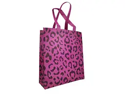 Еко сумка RendPak Леопард новий 83гр фіолетовий КПГ 8062.2 SP Без замка 290x330х(2 x 80)(1 x 30) 500мм
