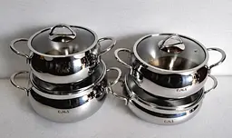 Набір посуду O.M.S. Collection 1006-S Silver 8 предметів