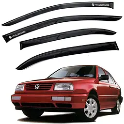 Дефлектори вікон ветровики Volkswagen Vento 1991-1998 Седан Скотч 3M Voron Glass