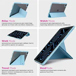 Чохол-книжка ArmorStandart Y-Type PEN для Apple iPad 10th Gen 10.9` (2022)/iPad 11 (2025) Blue (ARM77501) [133718] - мініатюра 10