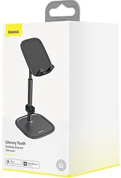 Тримач Baseus Literary Youth Desktop Bracket Black - мініатюра 3