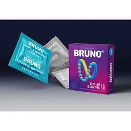 Презервативи Bruno Double Surprice 4 You 12 шт. (4 упаковки по 3 шт.) (ROZ6400210513) - мініатюра 2