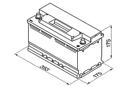 Акумулятор Bosch S3 88Ah 740A (0 092 S30 120) - мініатюра 3