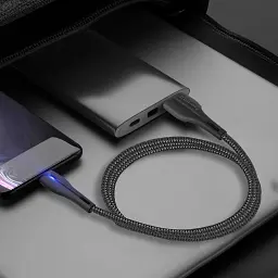 Дата кабель USB 2.0 AM to USB-C 1.0m led black ColorWay (CW-CBUC034-BK) - мініатюра 6