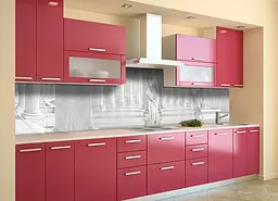 Кухонний фартух Колони вінілова наклейка ПВХ антична скульптура Сірий 60х200 см Happy Pocket Z180729