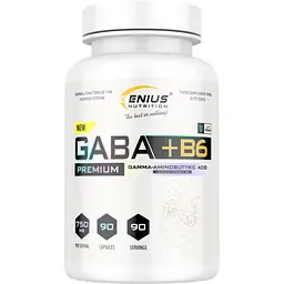 Амінокислота Genius Nutrition GABA + B6 90 капсул