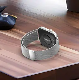 Міланський сітчастий ремінець Primolux для годинника Huawei Watch Fit 3 Silver - мініатюра 6