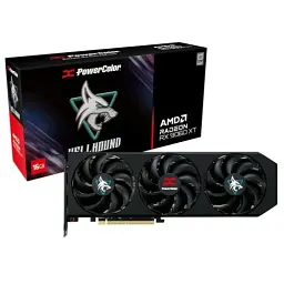 Відеокарта Radeon RX 9060 XT, PowerColor, Hellhound, 16Gb GDDR6, 128-bit, HDMI/2xDP, 3310/20000 MHz, 8-pin (RX9060XT 16G-L/OC) - мініатюра 4