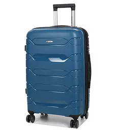 Валіза середня M поліпропілен Worldline Airtex 282 74л 64×41×26см Синій - мініатюра 1