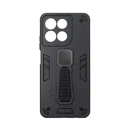 Чехол для Motorola G57 Power 5G, Proover, черный, с подставкой и магнитом, противоударный, ударопрочный, бронированный, панель-накладка, защита всего корпуса, термополиуретан (TPU) + поликарбонат (PC), ArmorStandart (ARM89737)