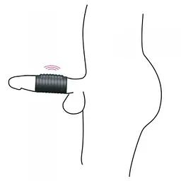 Насадка на пеніс Dorcel Deepvibe 7 см чорний - мініатюра 5