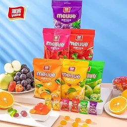 Жувальні цукерки Yake Meijue Gummy Jelly Grape 100г - мініатюра 6