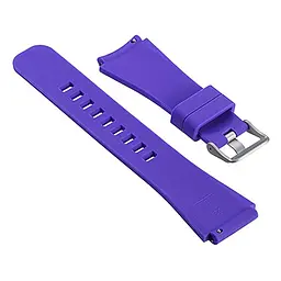 Силіконовий ремінець Watchbands для Samsung Galaxy Watch 46mm Silver Samsung Gear S3 - фіолетовий (WB001PURPLE46) - мініатюра 4
