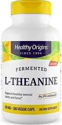 L-теанін Healthy Origins L-Theanine 100 мг 180 вег капс