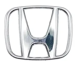 Емблема керма Honda Хром 50х40 мм Пластик на скотчі (Завод)