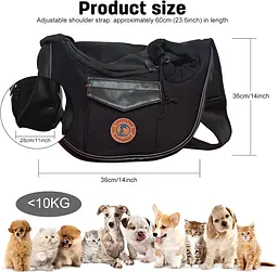 Сумка-переноска для котів і собак дрібних порід Voyager Pet VB18013 Black - мініатюра 8