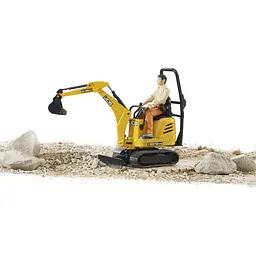 Іграшкова машинка Bruder Міні-екскаватор JCB та фігуркою 1:16 (62002) - мініатюра 5