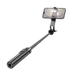 Селфі-монопод HOCO K21 Stream aluminum alloy live broadcast holder Black - мініатюра 4