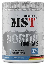MST Омега - 3 з Вітаміном Е 1000 мг - 300 софтгель MST Nutrition