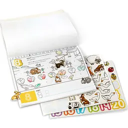 Набір для творчості Melissa & Doug Альбом розмальовок та наліпок Цифри (MD8566) - мініатюра 2