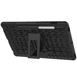 TPU+PC чохол Protector Stand для Samsung Galaxy Tab S9+ / S9 FE+ / S10+ 12.4'' (Pen slot) Black - мініатюра 3
