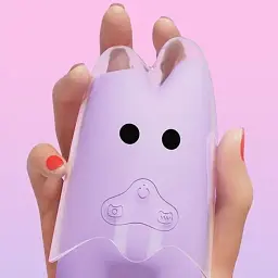 Вакуумний вібратор для клітора I’MCUM 2 в 1 Ghost Sucking Vibrator Фіолетовий (7970379617743) (IM-Ghost_purp) - мініатюра 2