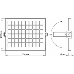 Прожектор Videx LED 600Lm 5000K автономний сенсорний (VL-FSO-205-S) - мініатюра 5