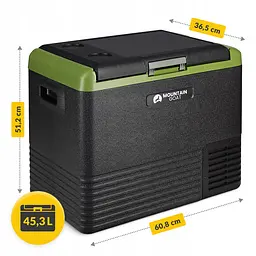 Холодильник туристичний компресорний Mountain Goat LIBERTY 45.3 л електричний, переносний Black/Olive (P-5905973404914) - мініатюра 6