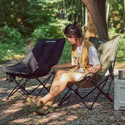 Складаний стілець Naturehike CNK2450JJ020 (до 120кг) Чорний - мініатюра 3