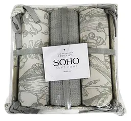 Набір рушників Soho 40x60см Grey 3 шт pbe0050665 - мініатюра 2