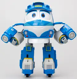 Паровоз-трансформер Silverlit Robot Trains Кей з двома вагонами (80177) - мініатюра 3