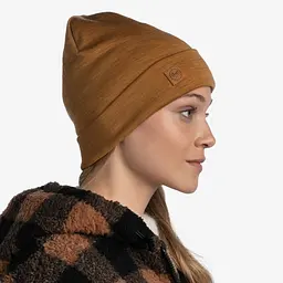 Шапка Buff Merino Heavyweight Beaney Solid Mustard (1033-BU 111170.118.10.00) - мініатюра 4