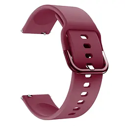 Ремінець One Watchbands для Samsung Galaxy Watch 4 Classic 42mm - темно-вишневий силікон розмір L ширина кріплення 20мм (W1-2WB50020004091) - мініатюра 2