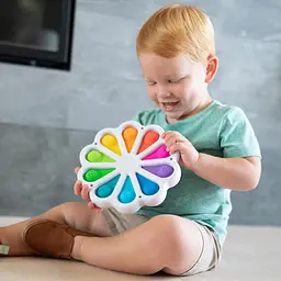 Іграшка тактильна Fat Brain Toys dimpl digits Кольорові пелюстки (F275EN) - мініатюра 7