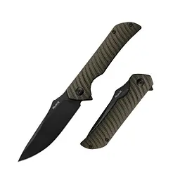 Ніж складаний туристичний Ruike P123-MB, (9.2 см) 14C28N / мікарта коричневий - мініатюра 10