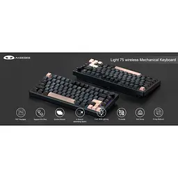 Клавіатура MageGee Light 75 Pink Bear Switch Royal Blue (6971969728820-UA) - мініатюра 3