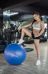 М'яч для фітнесу (фітбол) Power System PS-4018 Ø85 cm PRO Gymball Blue (PS-4018_85cm_Blue) - мініатюра 7