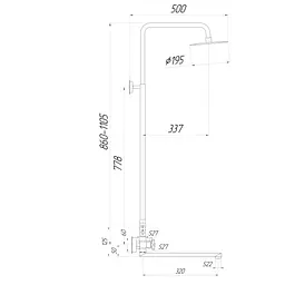 Душова система Globus Lux DUKAT SD4-SH-208 - мініатюра 7