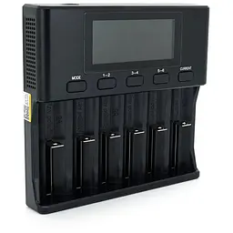 ЗУ універсальне Liitokala Lii-S6, АЗУ+СЗУ, 6 каналів, LCD дисплей, підтримує Li-ion, Ni-MH та Ni-Cd AA (R6), ААA (R03), AAAA, С (R14)