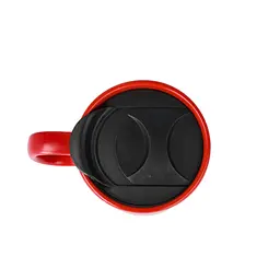 Керамічний кавовий кухоль OldBro RedWhite 400 мл з корковим дном і кришкою - мініатюра 3