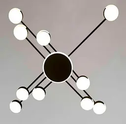Стельова Led люстра Art 8673-10BK