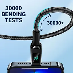 Дата кабель Acefast C6-01 Type-C to Lightning 30W (1.2m) Black - мініатюра 4